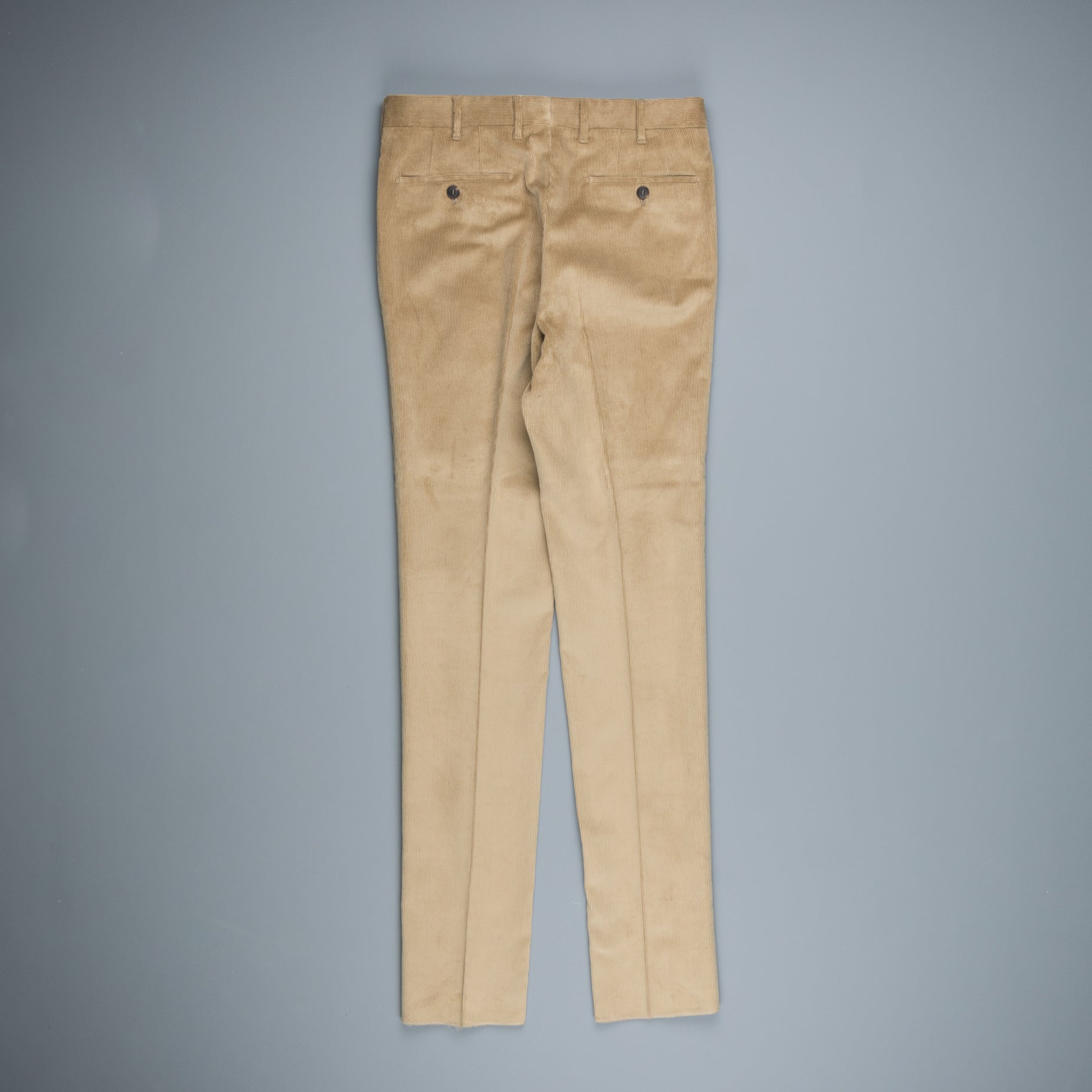 Rota Pantaloni High Rise Regular Fit 14-Wale Corduroy Beige Scuro