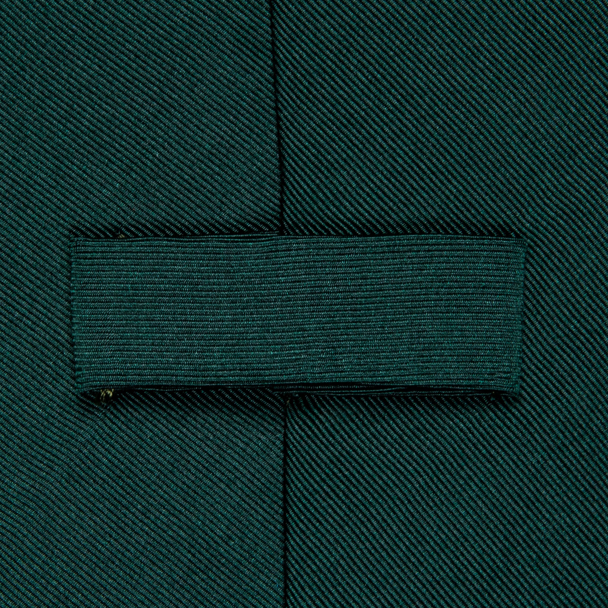 Finamore Anversa tie untipped plain tie Verde Pino
