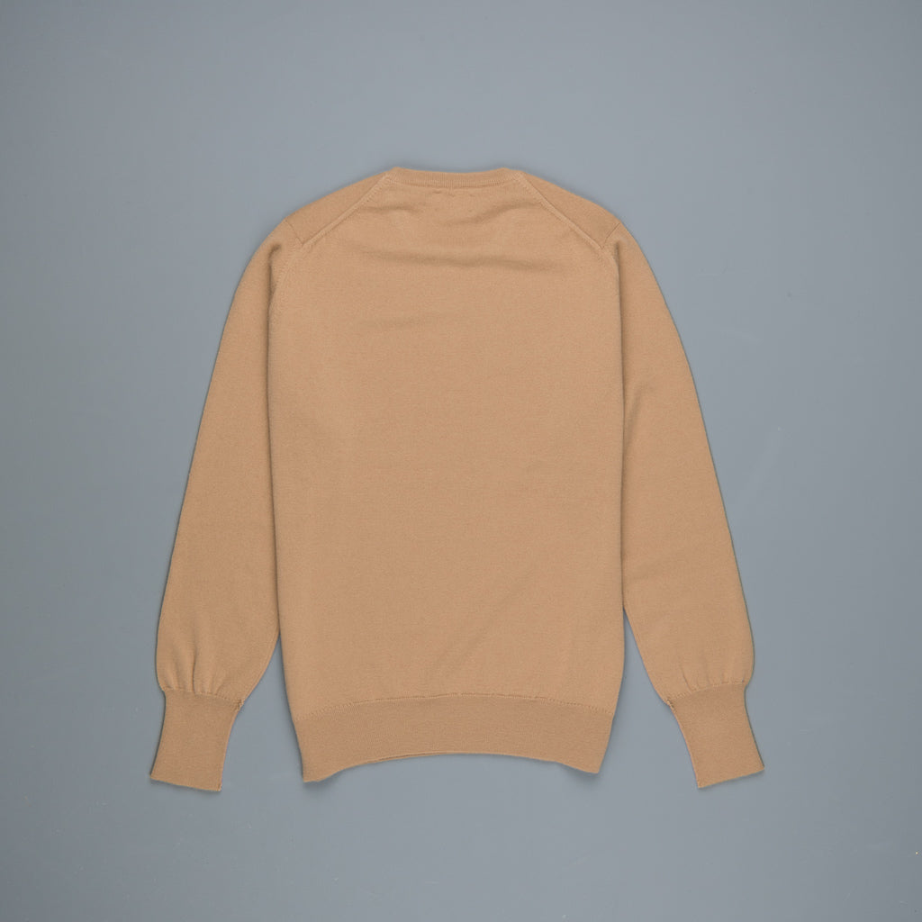 William Lockie Oxton Cashmere Crew Neck Camel