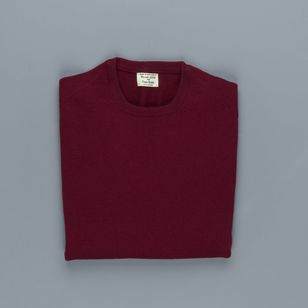 William Lockie Oxton Cashmere Crew Neck Damson