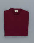 William Lockie Oxton Cashmere Crew Neck Damson