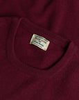 William Lockie Oxton Cashmere Crew Neck Damson