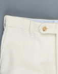 Rota Pantaloni High Rise Regular Fit 14-Wale Corduroy Bianco
