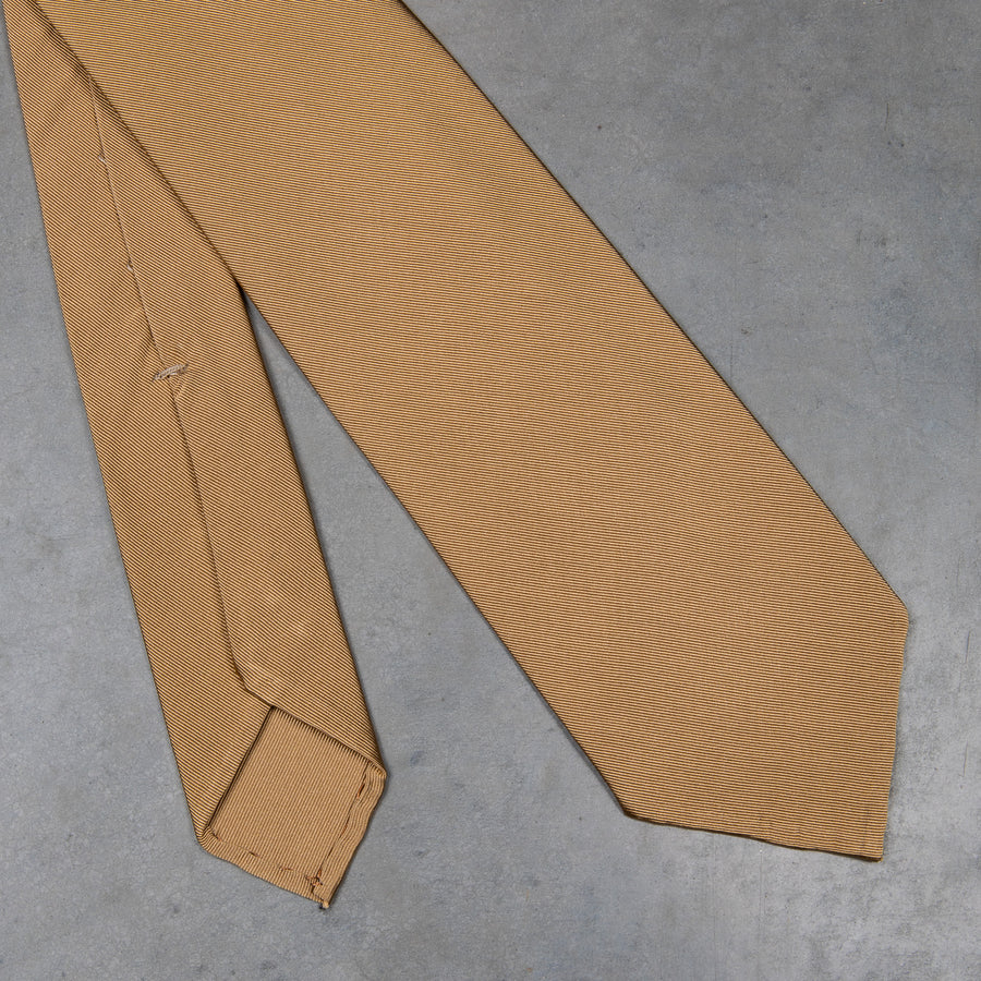 Finamore Anversa tie untipped plain tie Biscotto