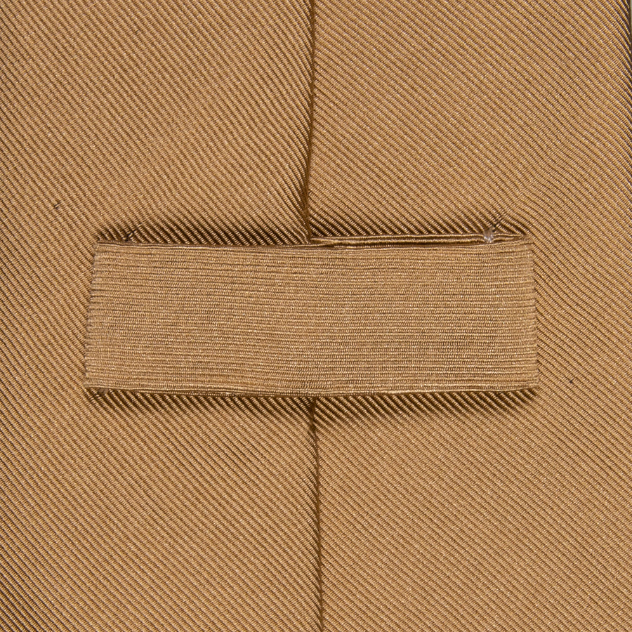 Finamore Anversa tie untipped plain tie Biscotto