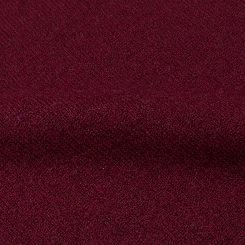 William Lockie Oxton Cashmere V-Neck Damson