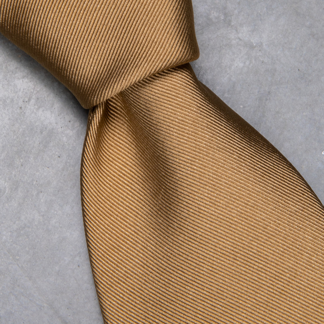 Finamore Anversa tie untipped plain tie Biscotto