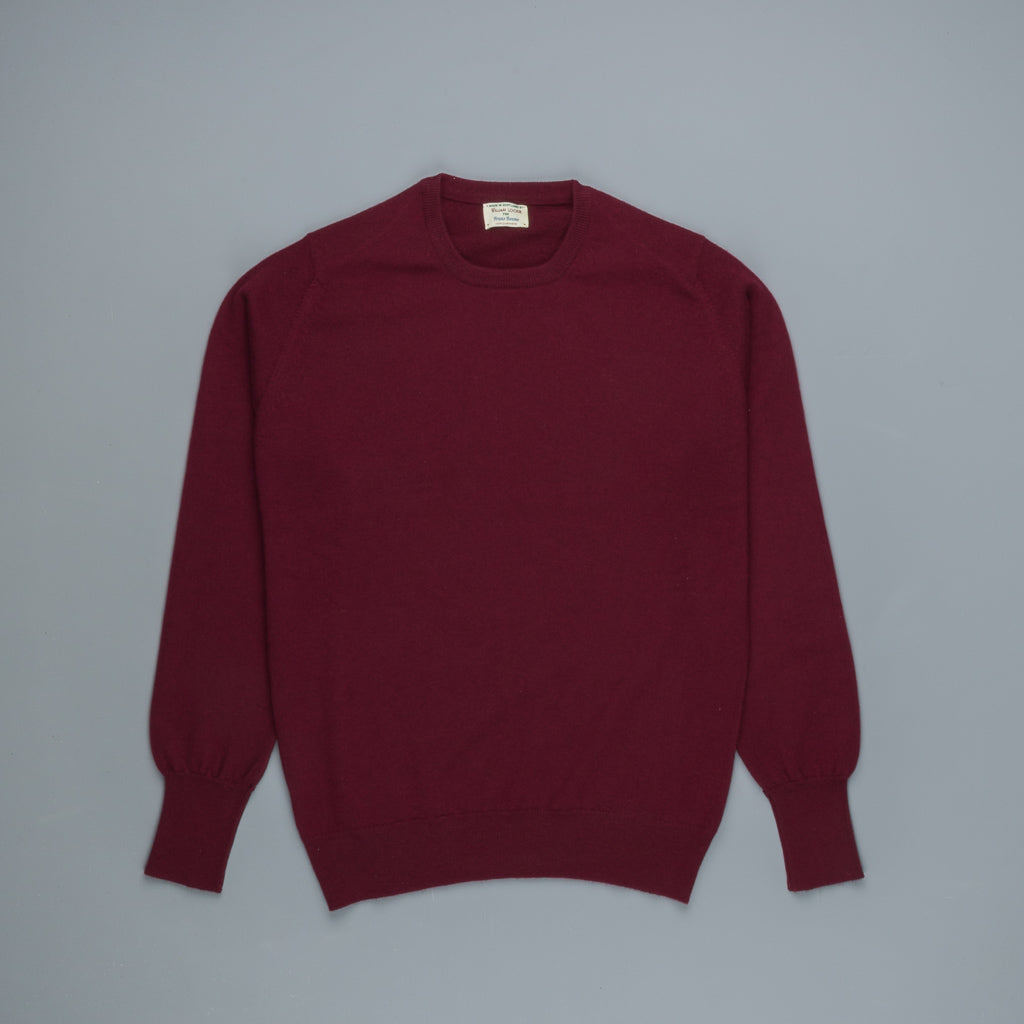 William Lockie Oxton Cashmere Crew Neck Damson