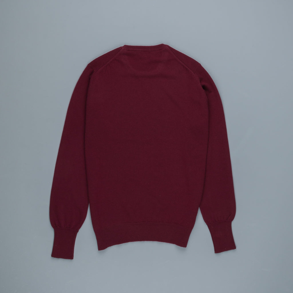 William Lockie Oxton Cashmere Crew Neck Damson