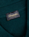 Drumohr Luxury 30G Cashmere Polo Verde Bottiglia