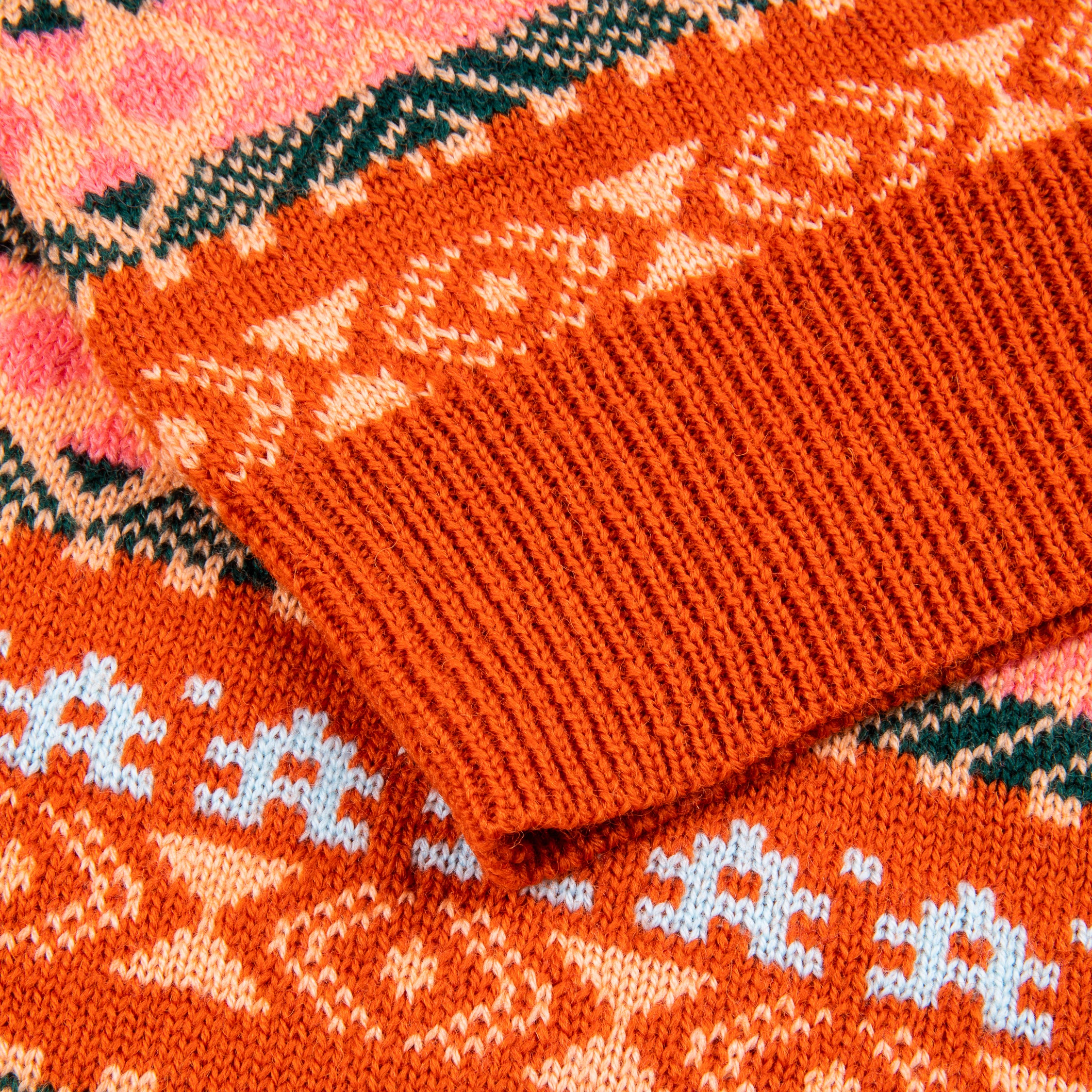 The Real McCoy&#39;s Fair Isle Sweater Orange