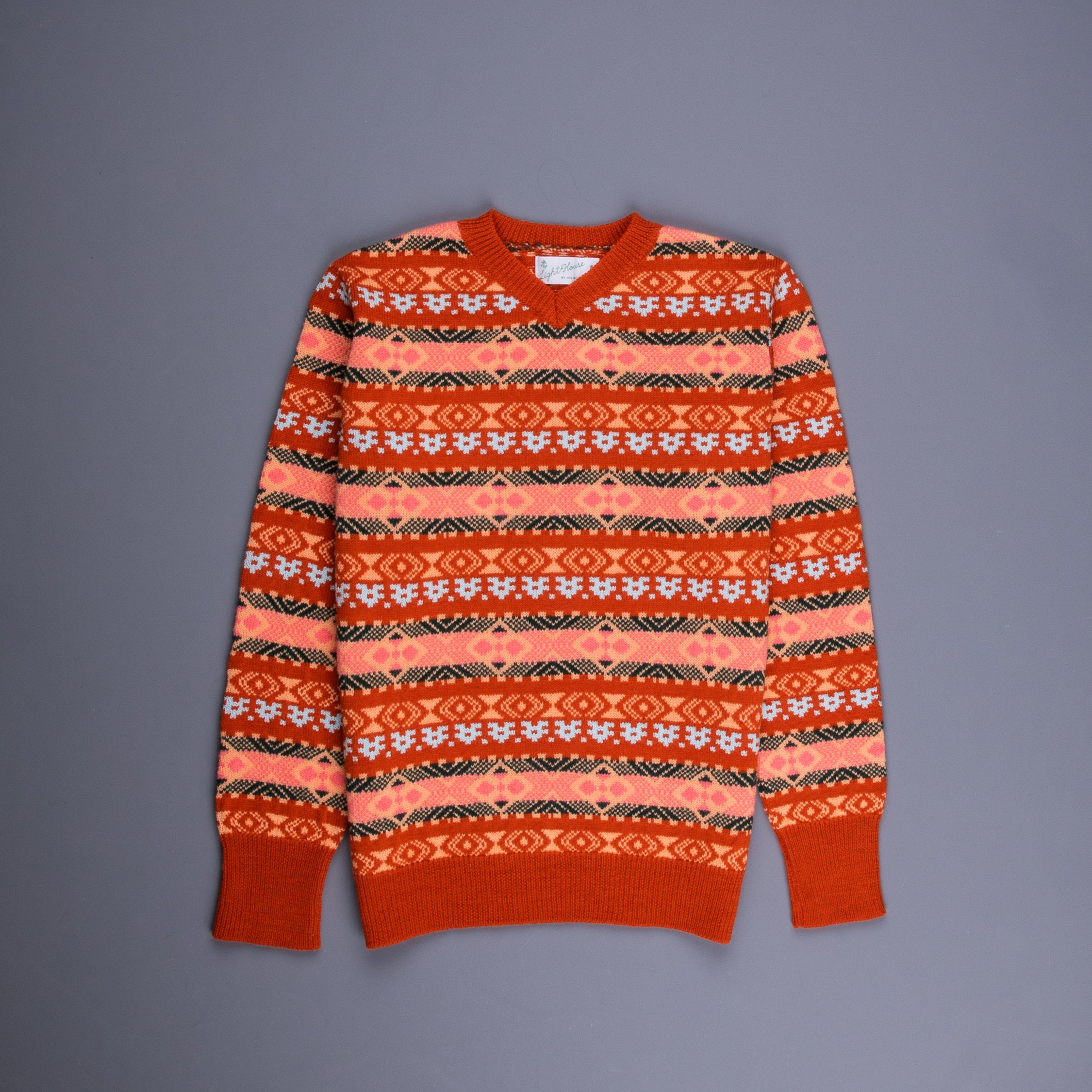 The Real McCoy&#39;s Fair Isle Sweater Orange