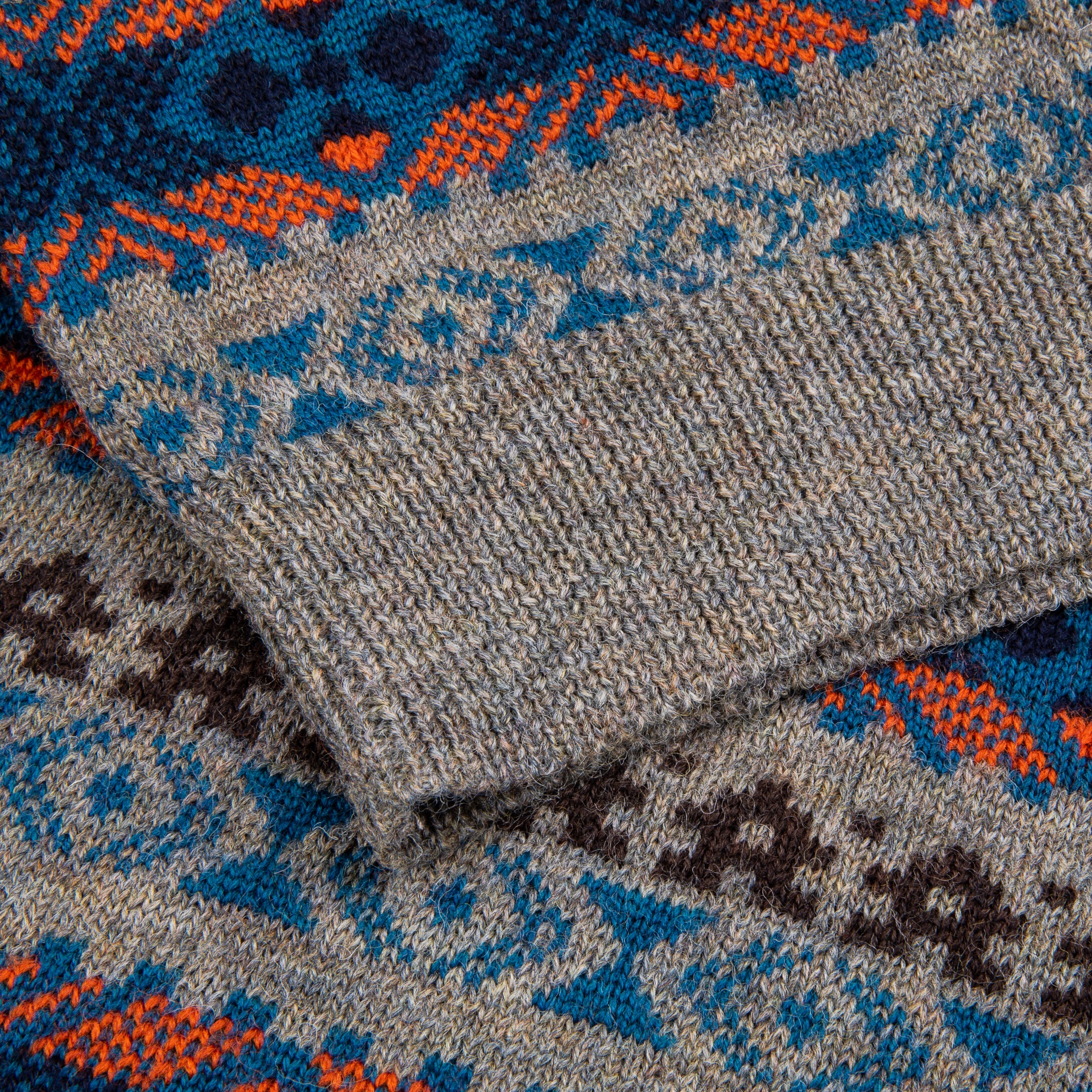 The Real McCoy&#39;s Fair Isle Sweater Gray