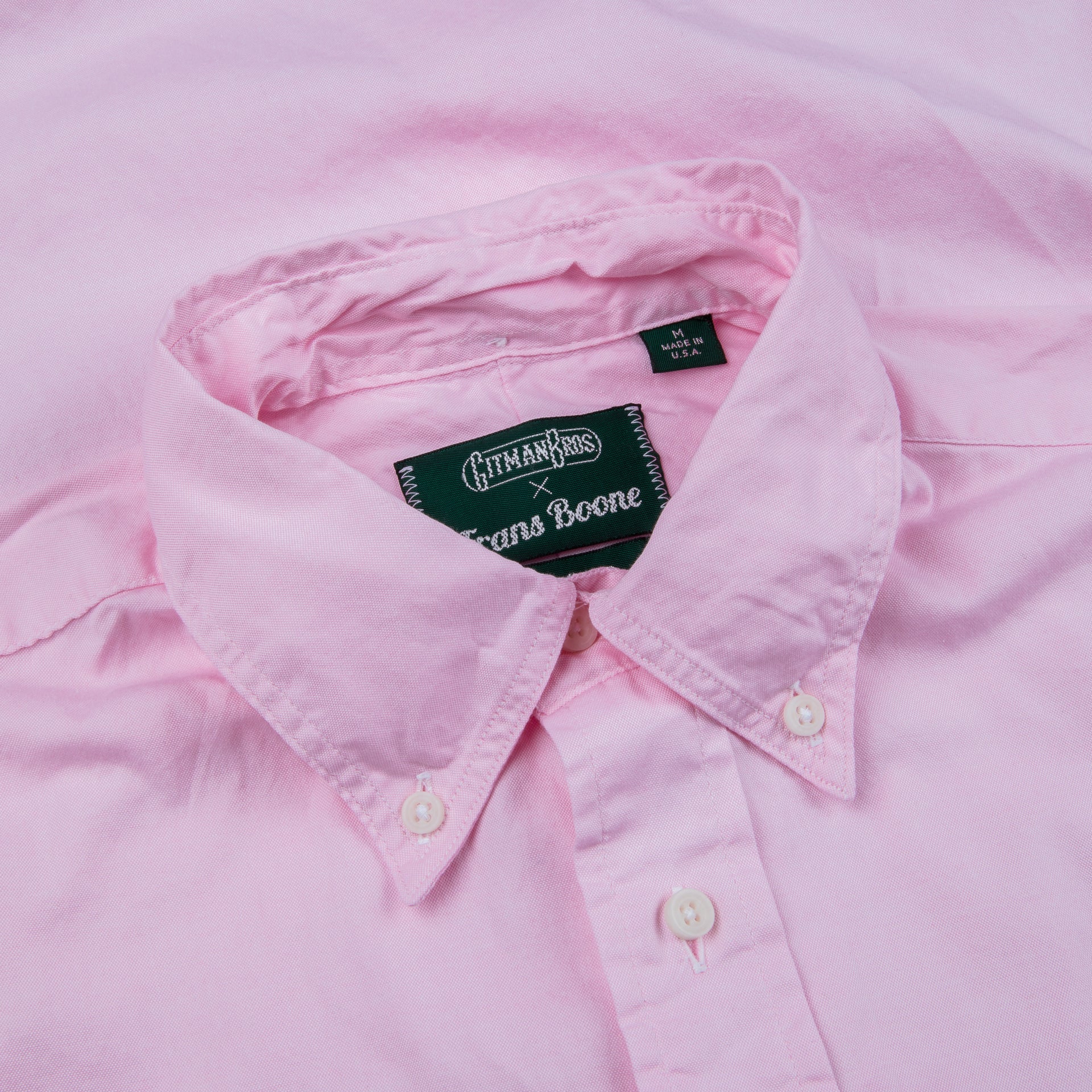 Gitman Vintage x Frans Boone 80/2 japanese yarndyed oxford Pink