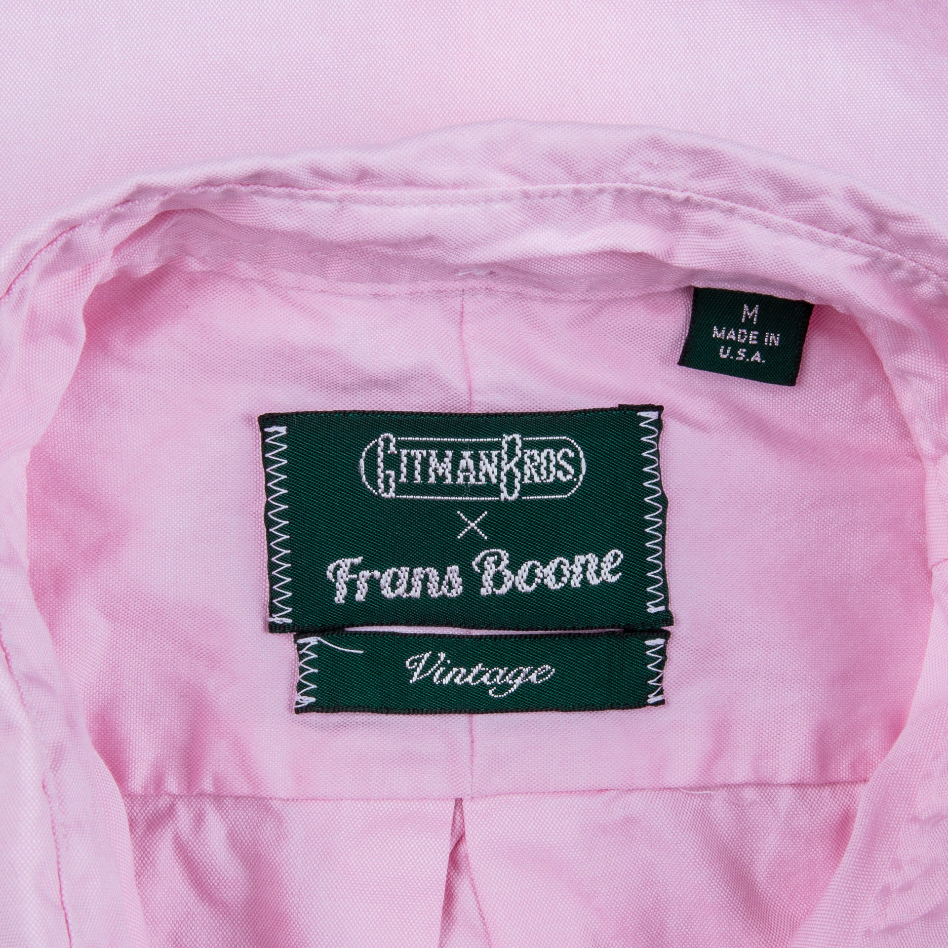 Gitman Vintage x Frans Boone 80/2 japanese yarndyed oxford Pink
