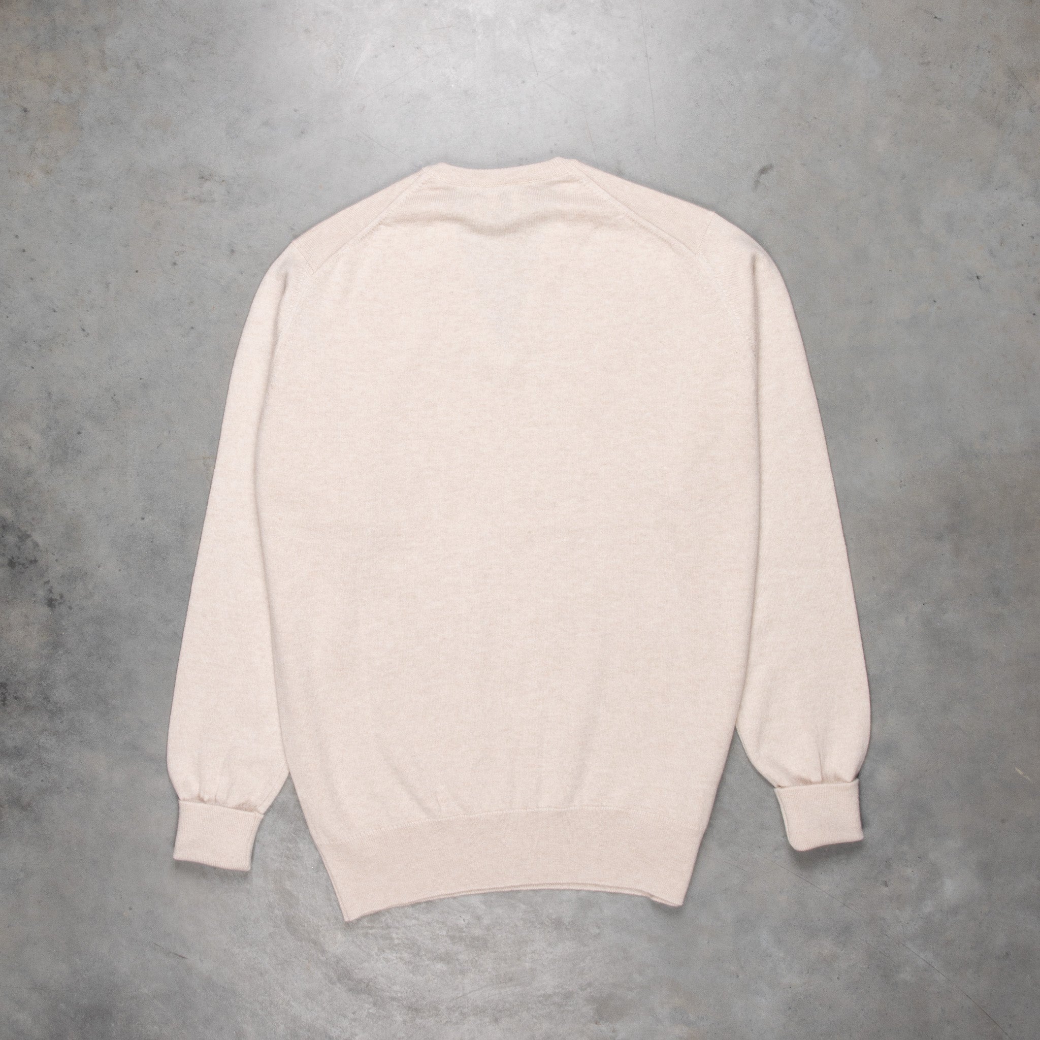 William Lockie Oxton Cashmere V-Neck Swansdown