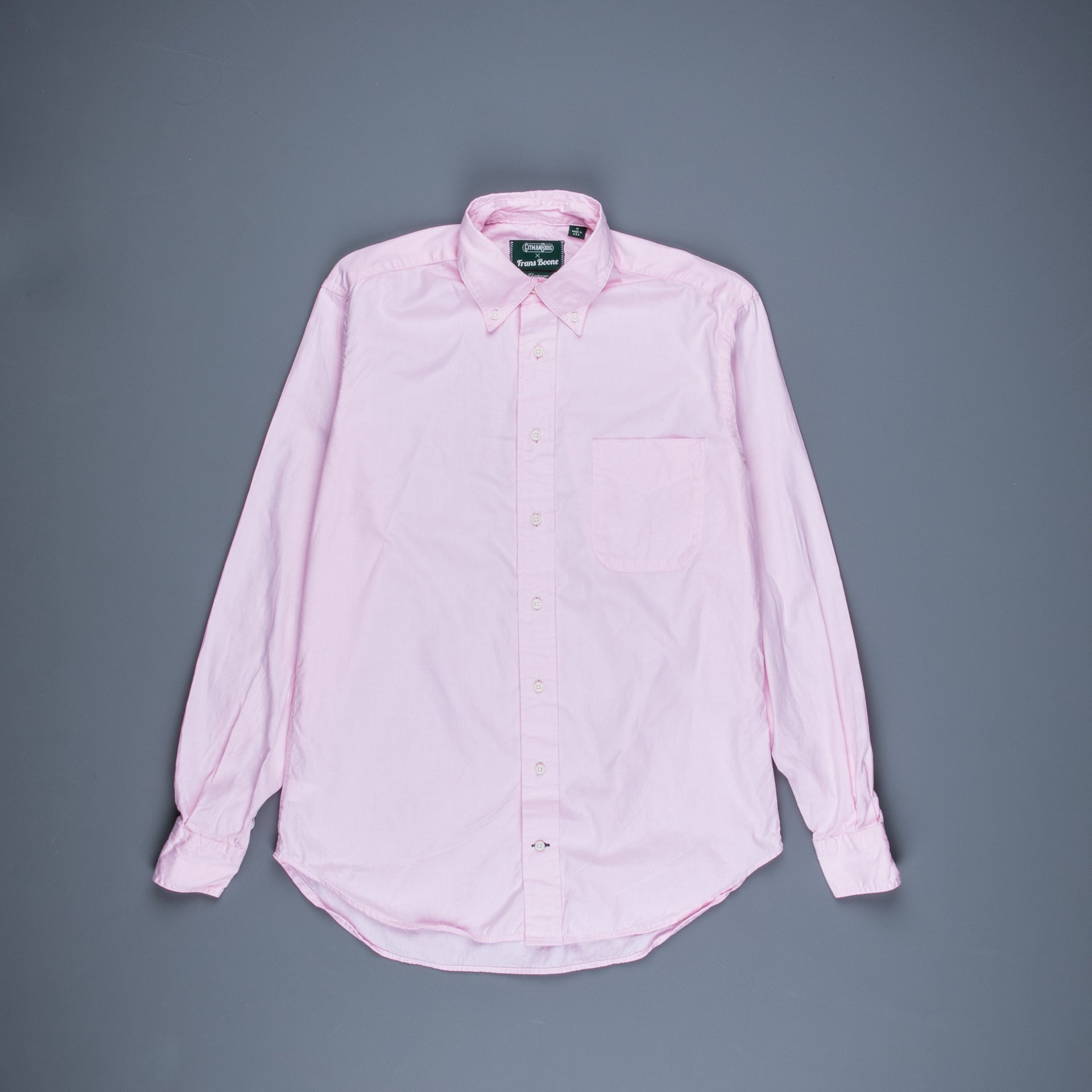 Gitman Vintage x Frans Boone 80/2 japanese yarndyed oxford Pink