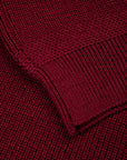 The Real McCoy's Fisherman's Turtle Neck Sweater Maroon