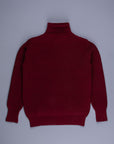 The Real McCoy's Fisherman's Turtle Neck Sweater Maroon