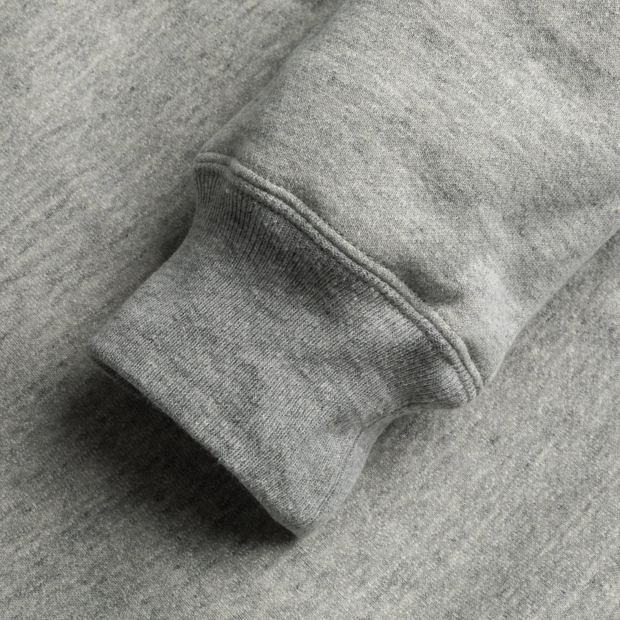 The Real McCoy's 10 oz. Loopwheel F/Z Parka Heather Grey