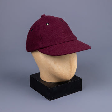 The Real McCoy's Wool Baseball Cap Burgundy