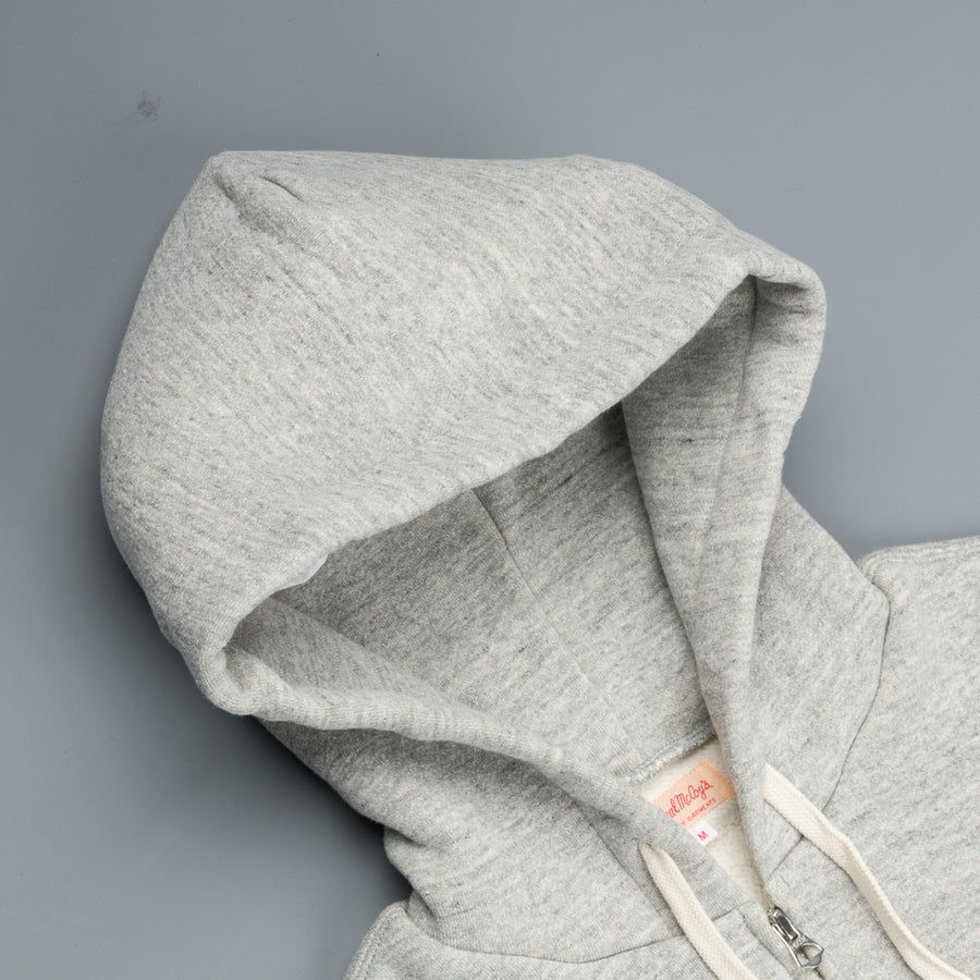 The Real McCoy's 10 oz. Loopwheel F/Z Parka Heather Grey