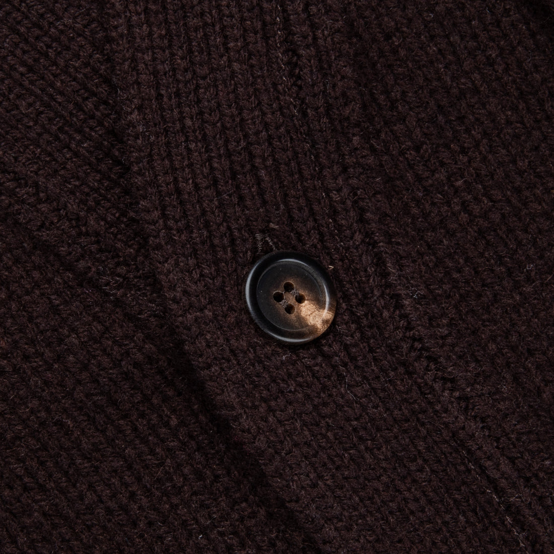 William Lockie x Frans Boone Alain 3-Pocket Cardigan Lambswool Ebony