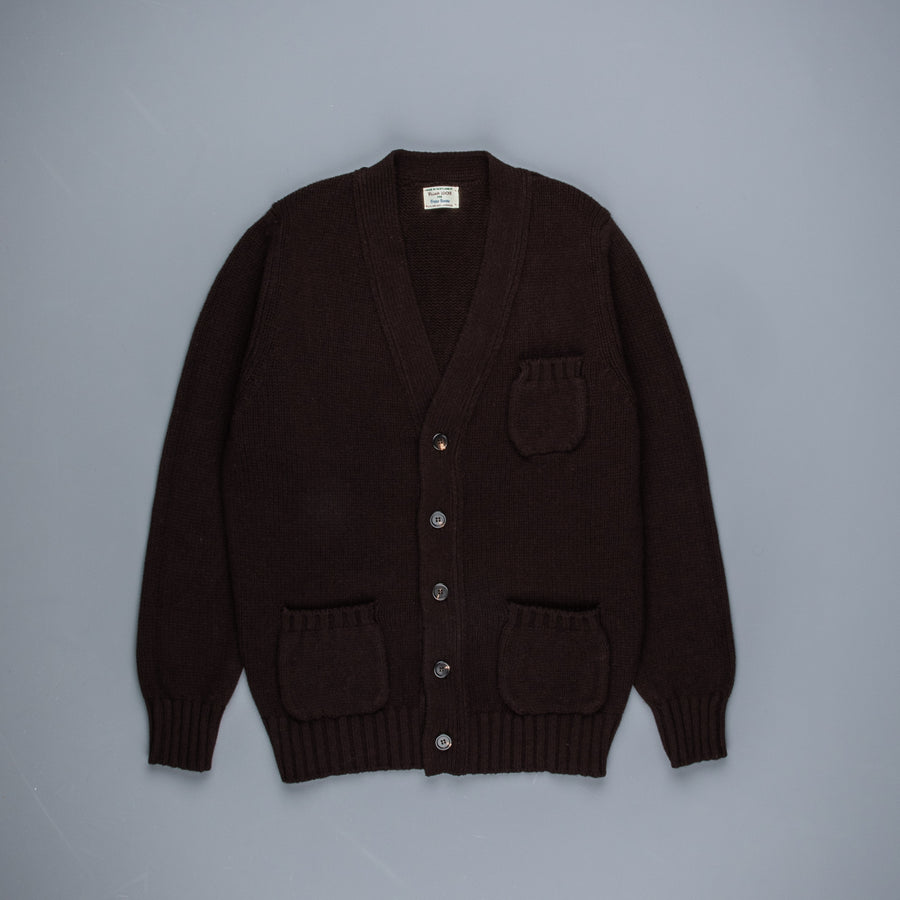 William Lockie x Frans Boone Alain 3-Pocket Cardigan Lambswool Ebony