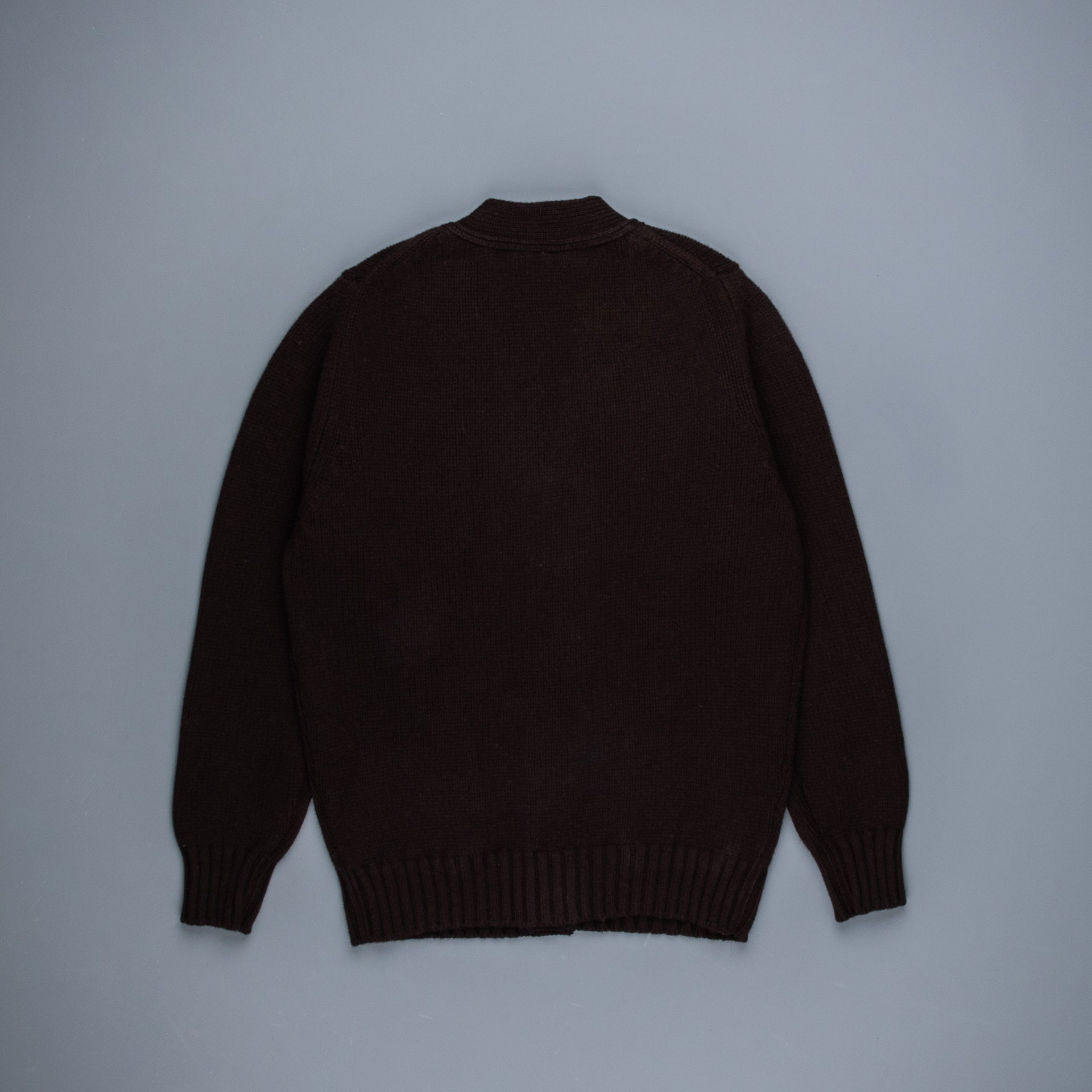 William Lockie x Frans Boone Alain 3-Pocket Cardigan Lambswool Ebony