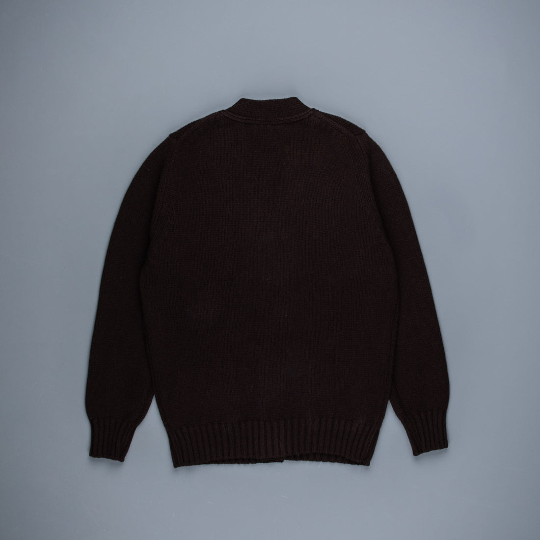 William Lockie x Frans Boone Alain 3-Pocket Cardigan Lambswool Ebony