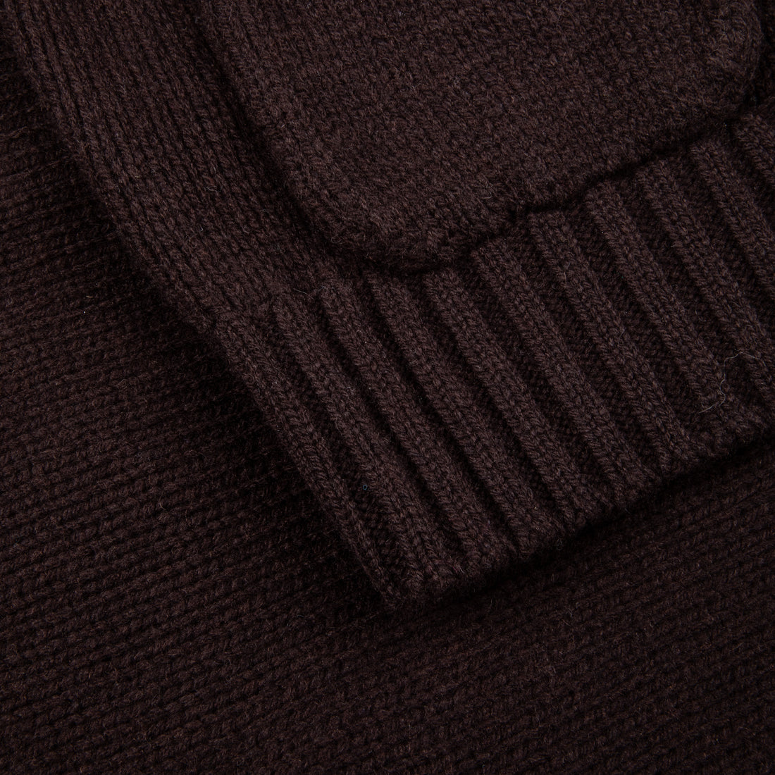 William Lockie x Frans Boone Alain 3-Pocket Cardigan Lambswool Ebony