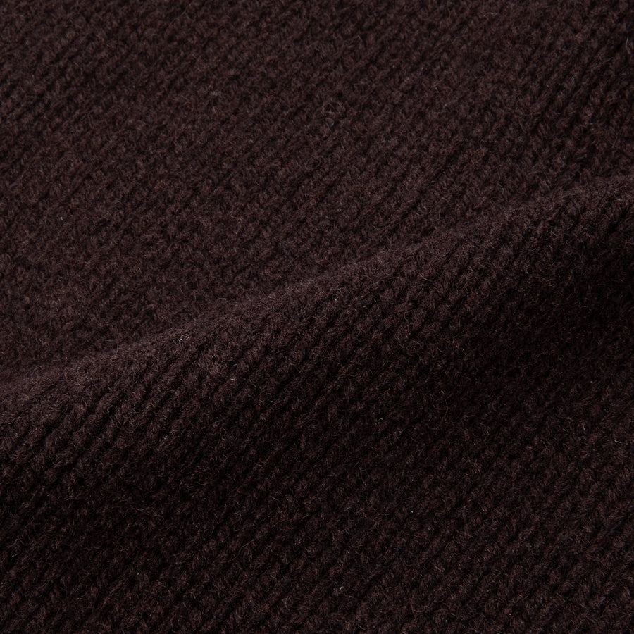 William Lockie x Frans Boone Alain 3-Pocket Cardigan Lambswool Ebony