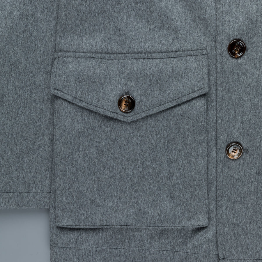 Kired Wang Reversible Coat Grigio - Navy Gessato