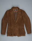 RRL Rowde Half Lined Sport Coat Tobacco Suede
