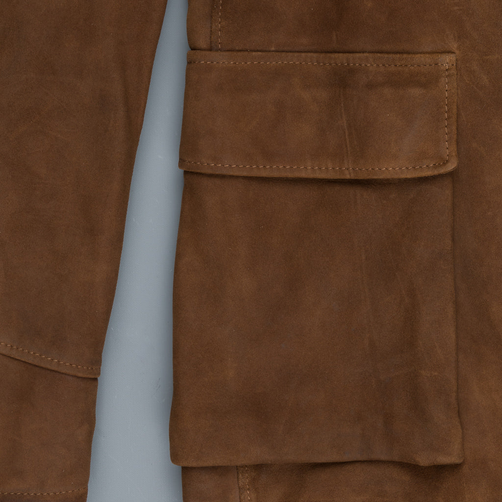 RRL Rowde Half Lined Sport Coat Tobacco Suede