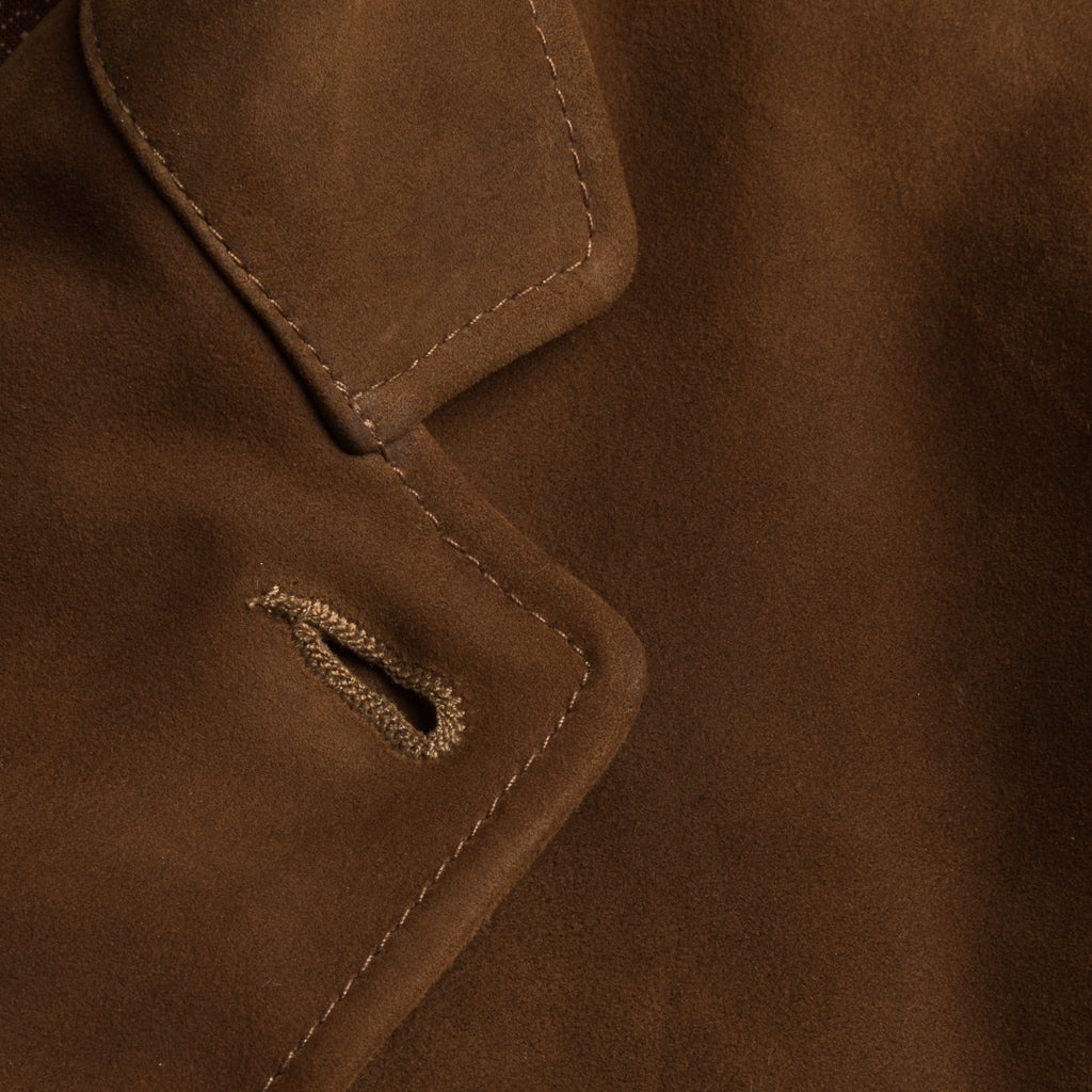RRL Rowde Half Lined Sport Coat Tobacco Suede