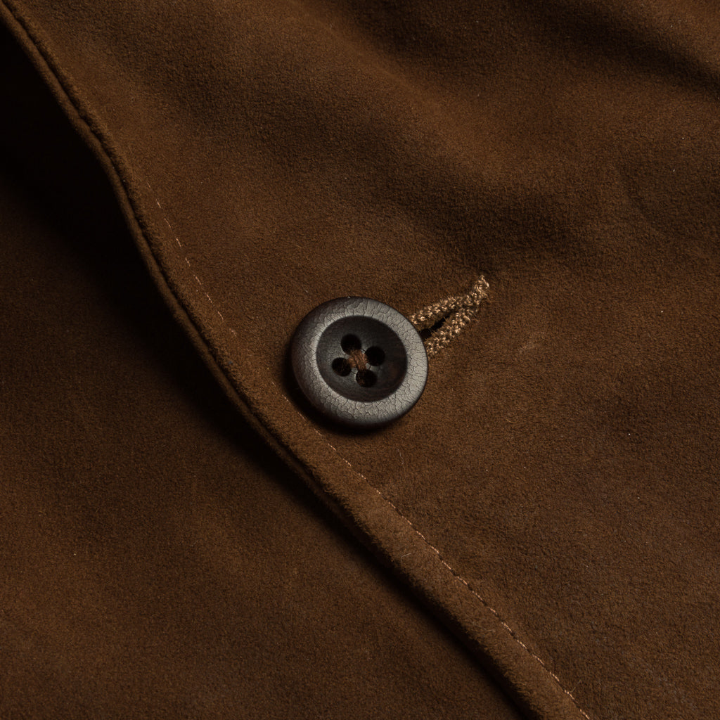 RRL Rowde Half Lined Sport Coat Tobacco Suede