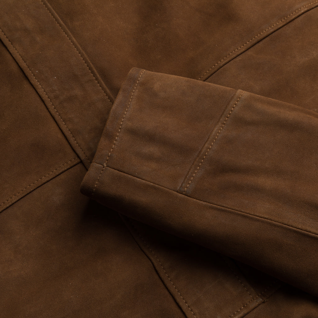 RRL Rowde Half Lined Sport Coat Tobacco Suede