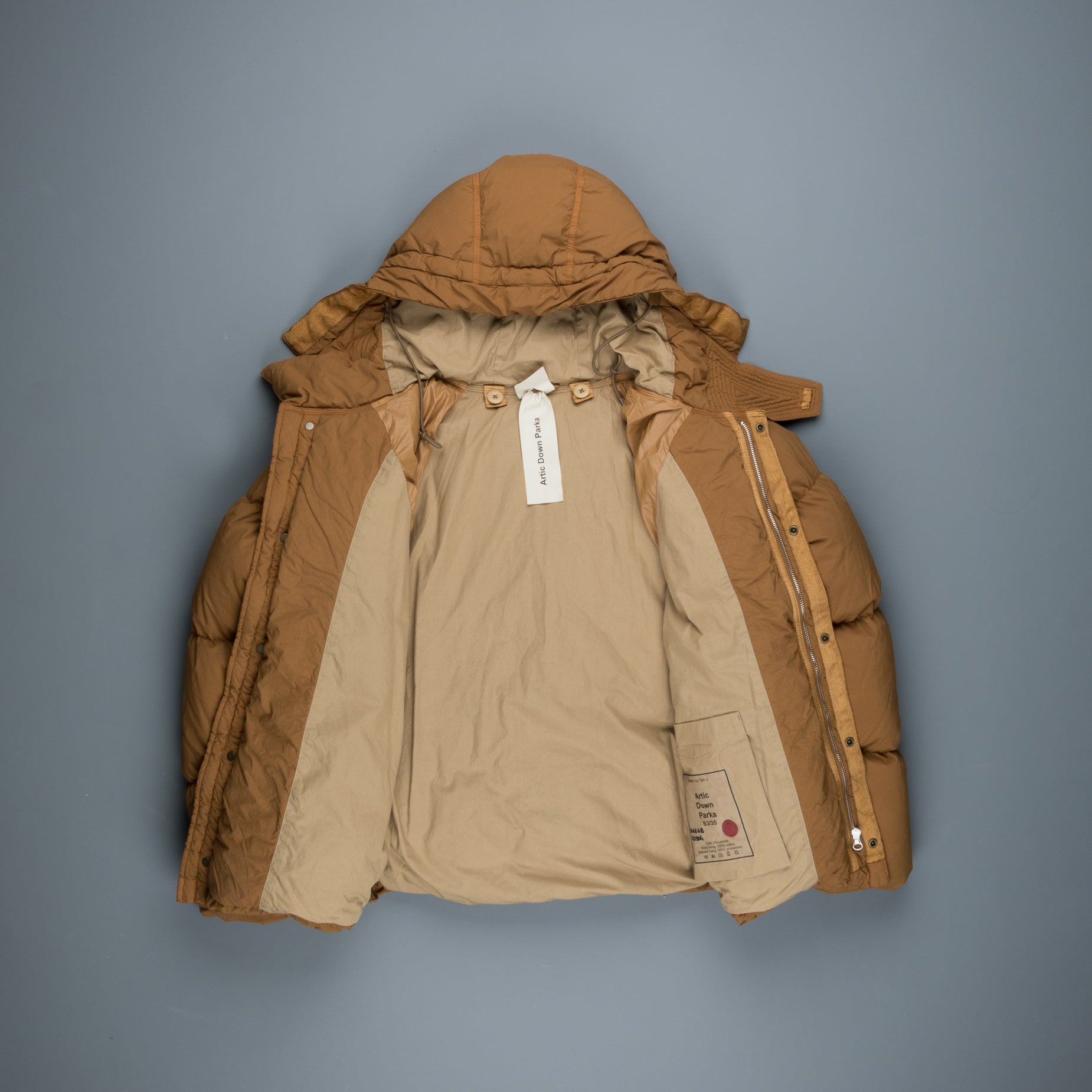 Ten C Artic Down Parka Marone