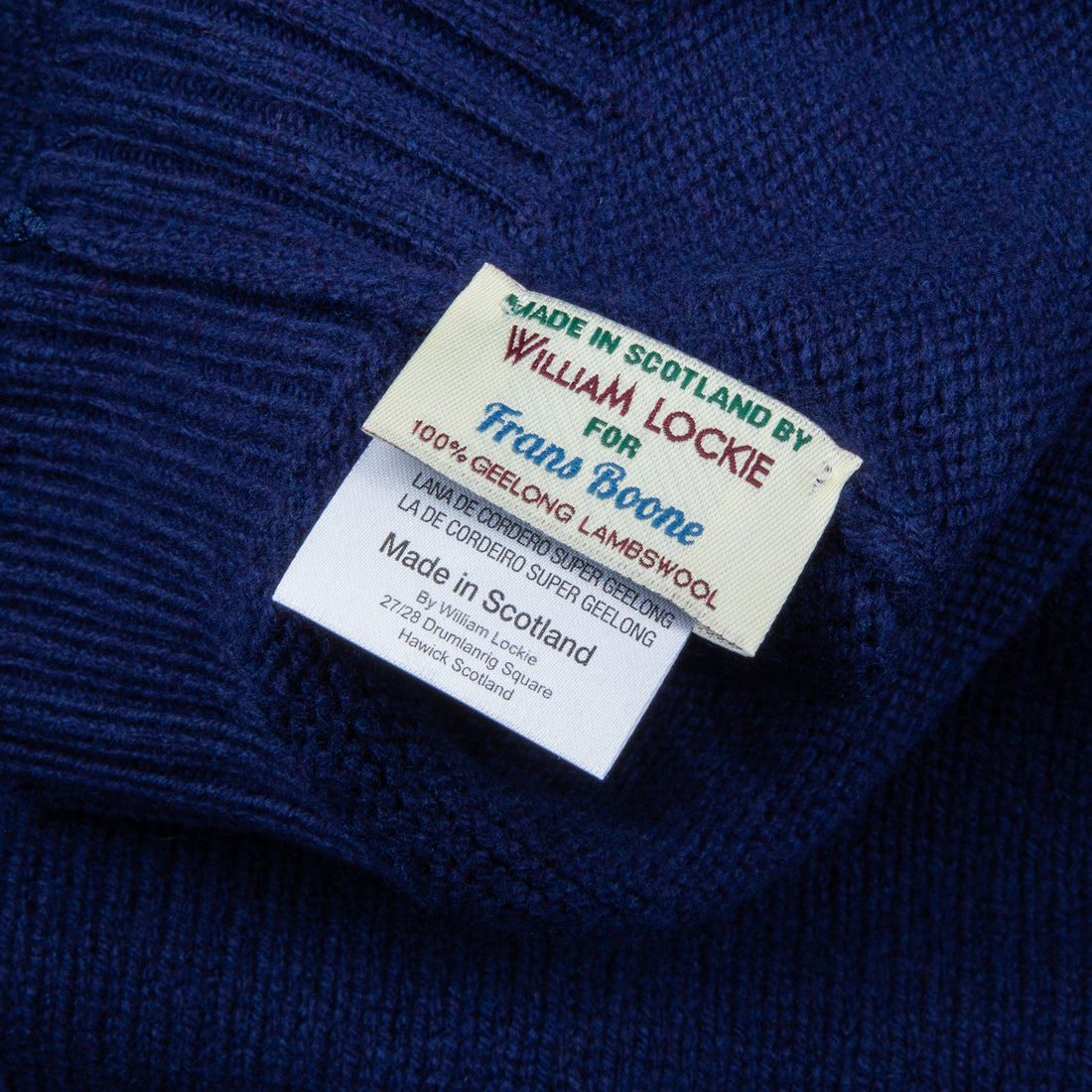 William Lockie x Frans Boone Tip Super Geelong Roll Neck American Navy