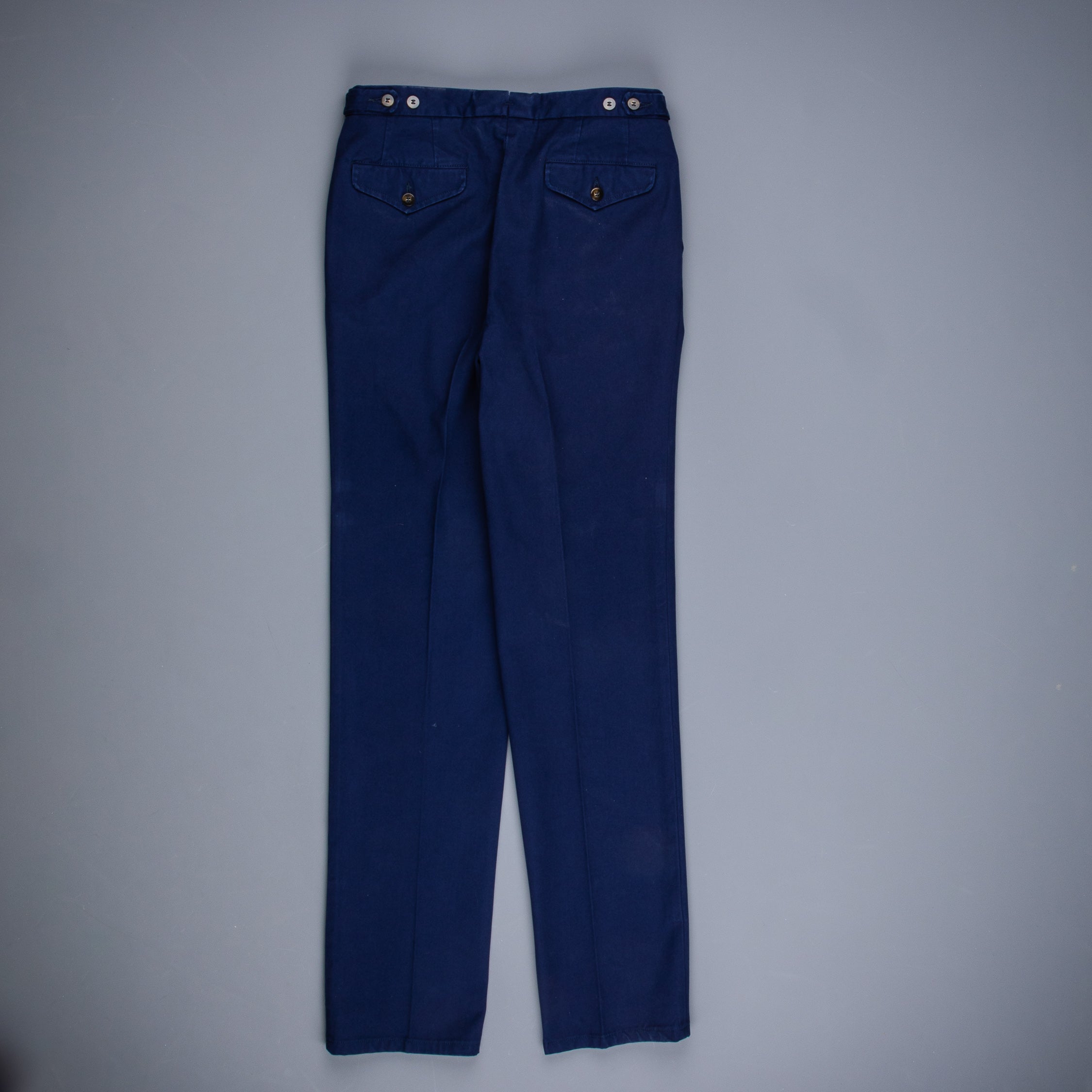 Rota by Frans Boone Easy High Rise Fit Cotton Canvas Blu