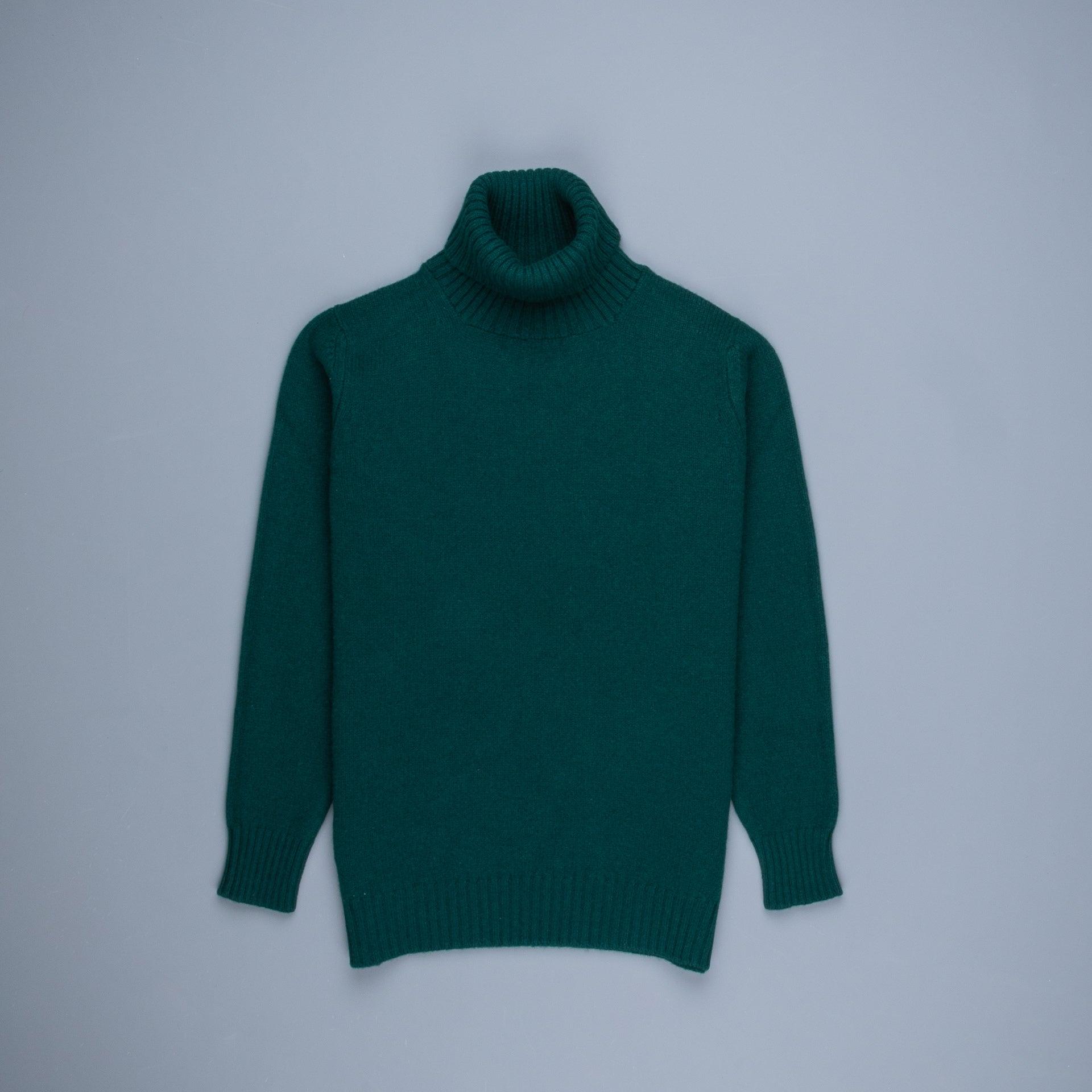 William Lockie x Frans Boone Tip Super Geelong Roll Neck Tartan Green