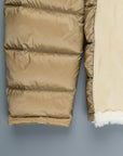 Ten C shearling liner Beige hooded