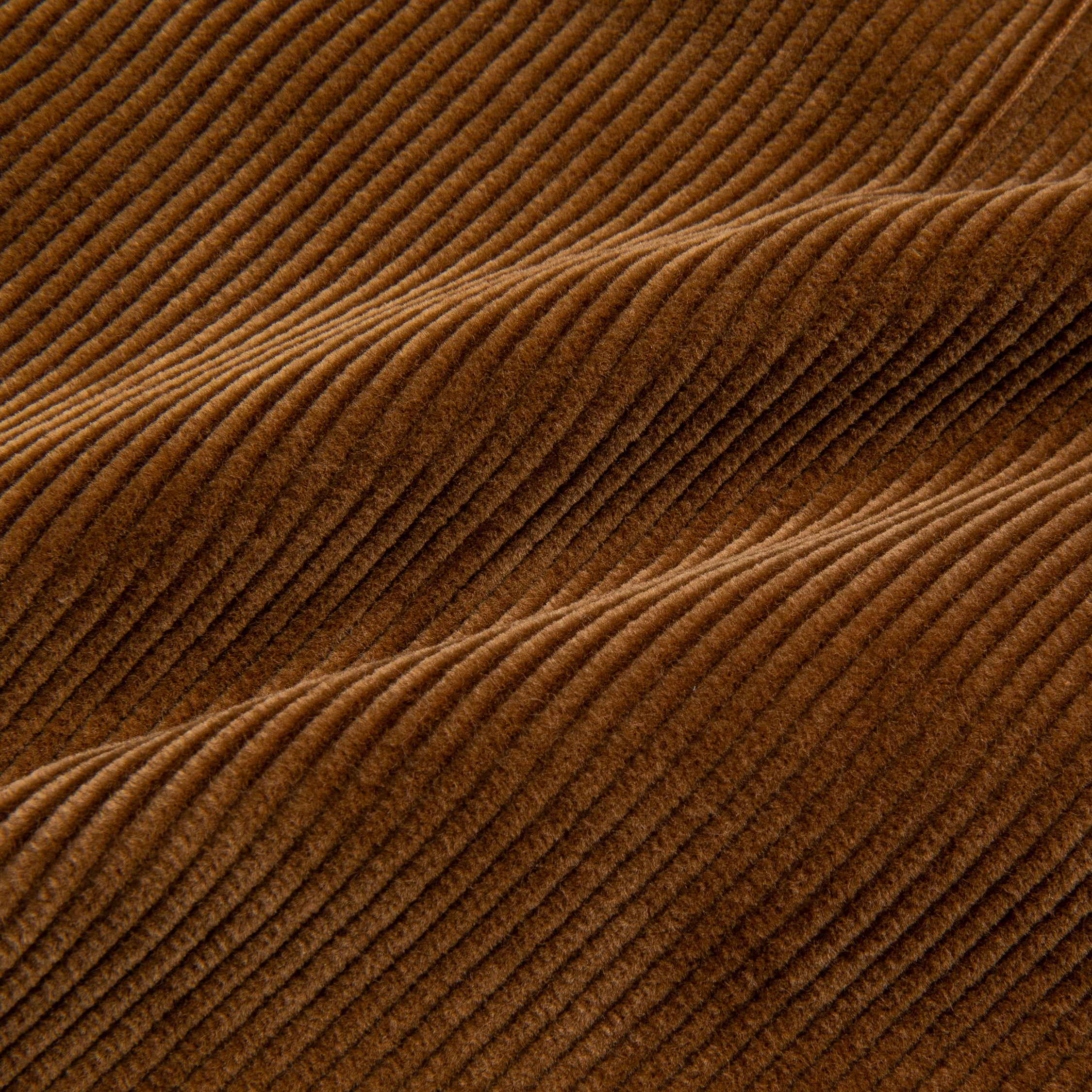 Orslow Two Tuck Wide Corduroy Trousers Camel