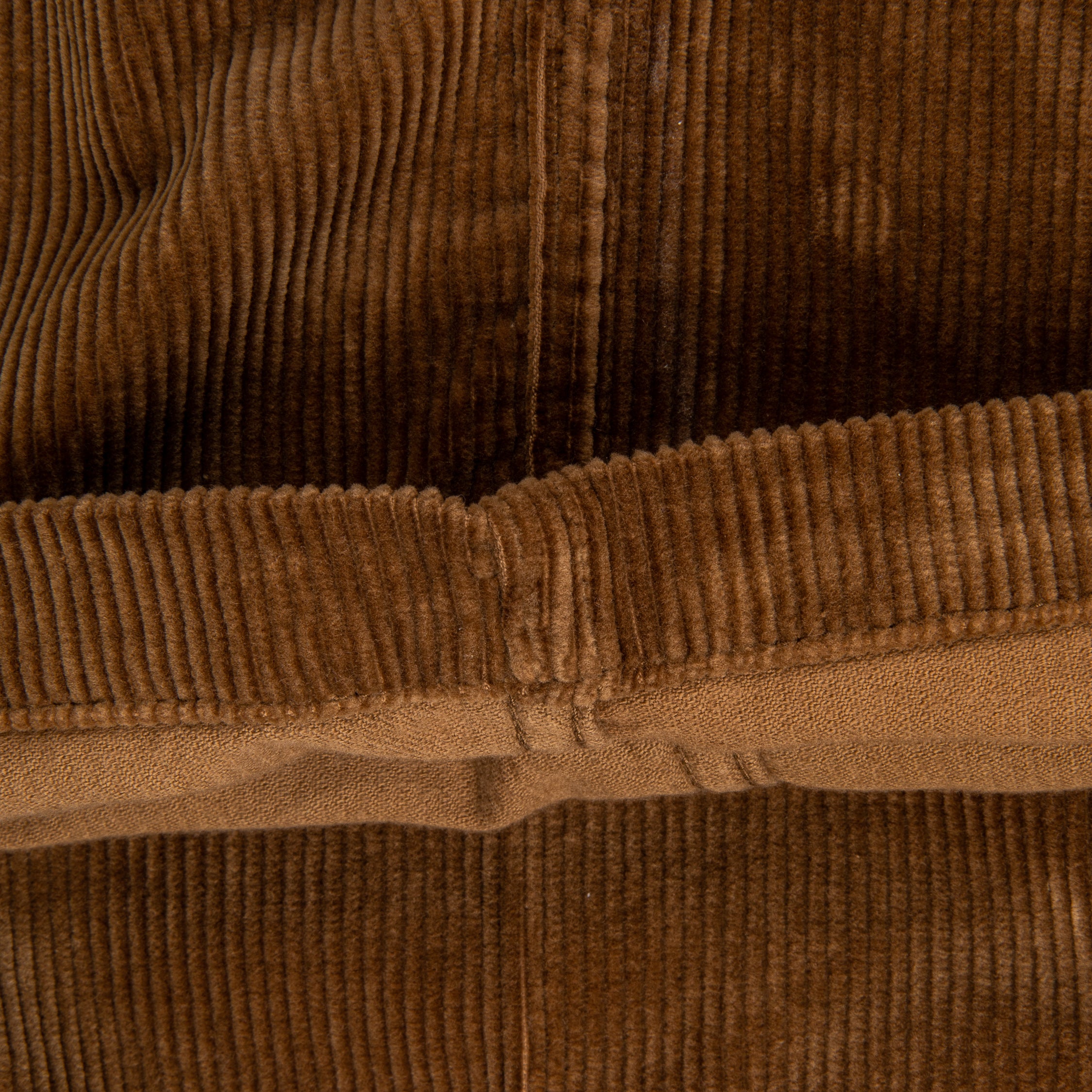 Orslow Two Tuck Wide Corduroy Trousers Camel