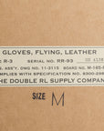 RRL Officers gloves leather brown