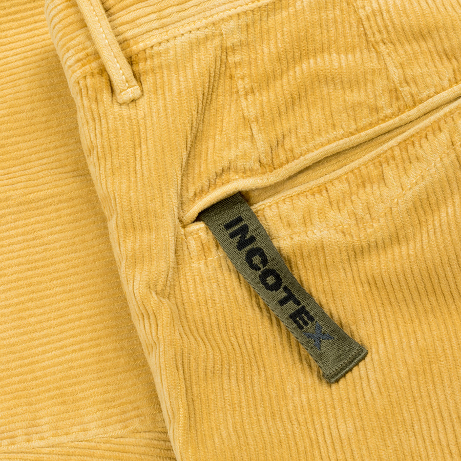 Incotex Slacks Model 100 9-Wale Corduroy Giallo Ottone