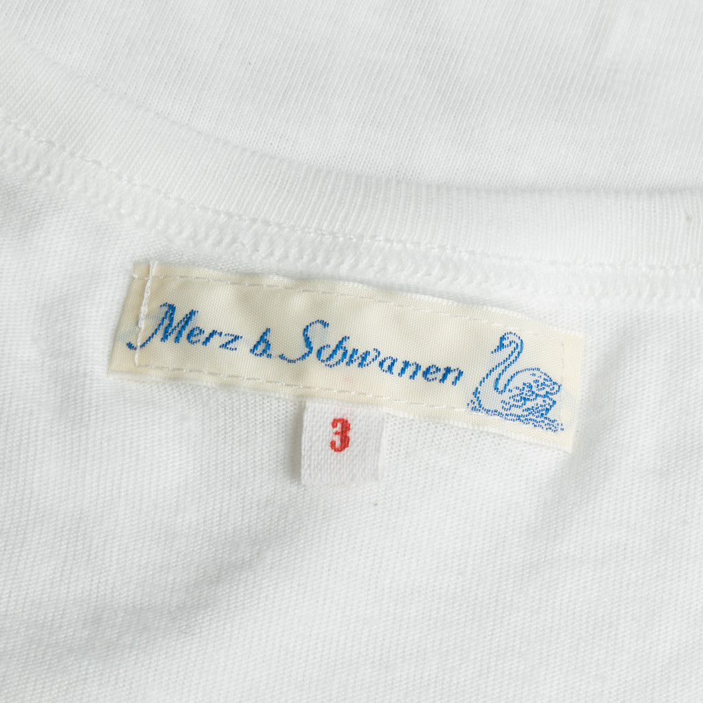 Merz B Schwanen 114V 20&#39;ies V shirt 1 thread maco imit white