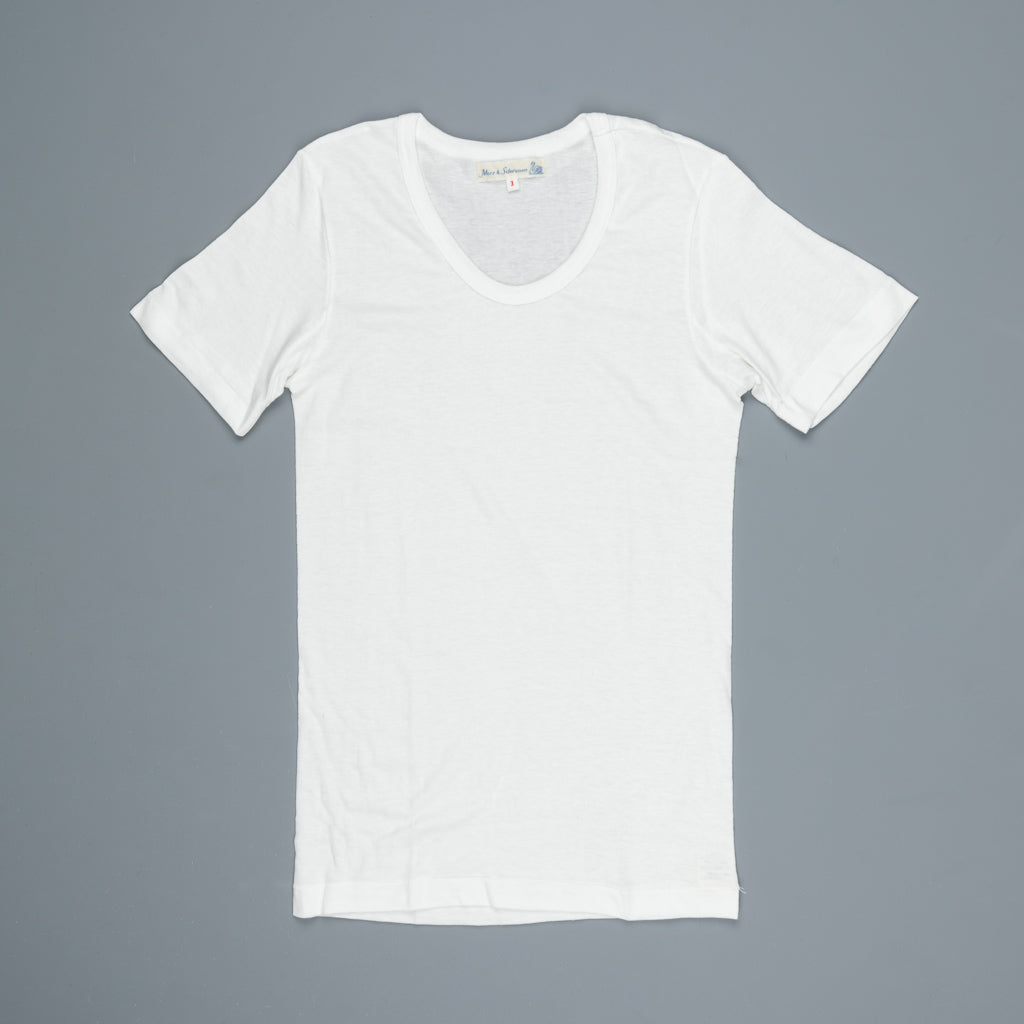 Merz B Schwanen 114V 20&#39;ies V shirt 1 thread maco imit white