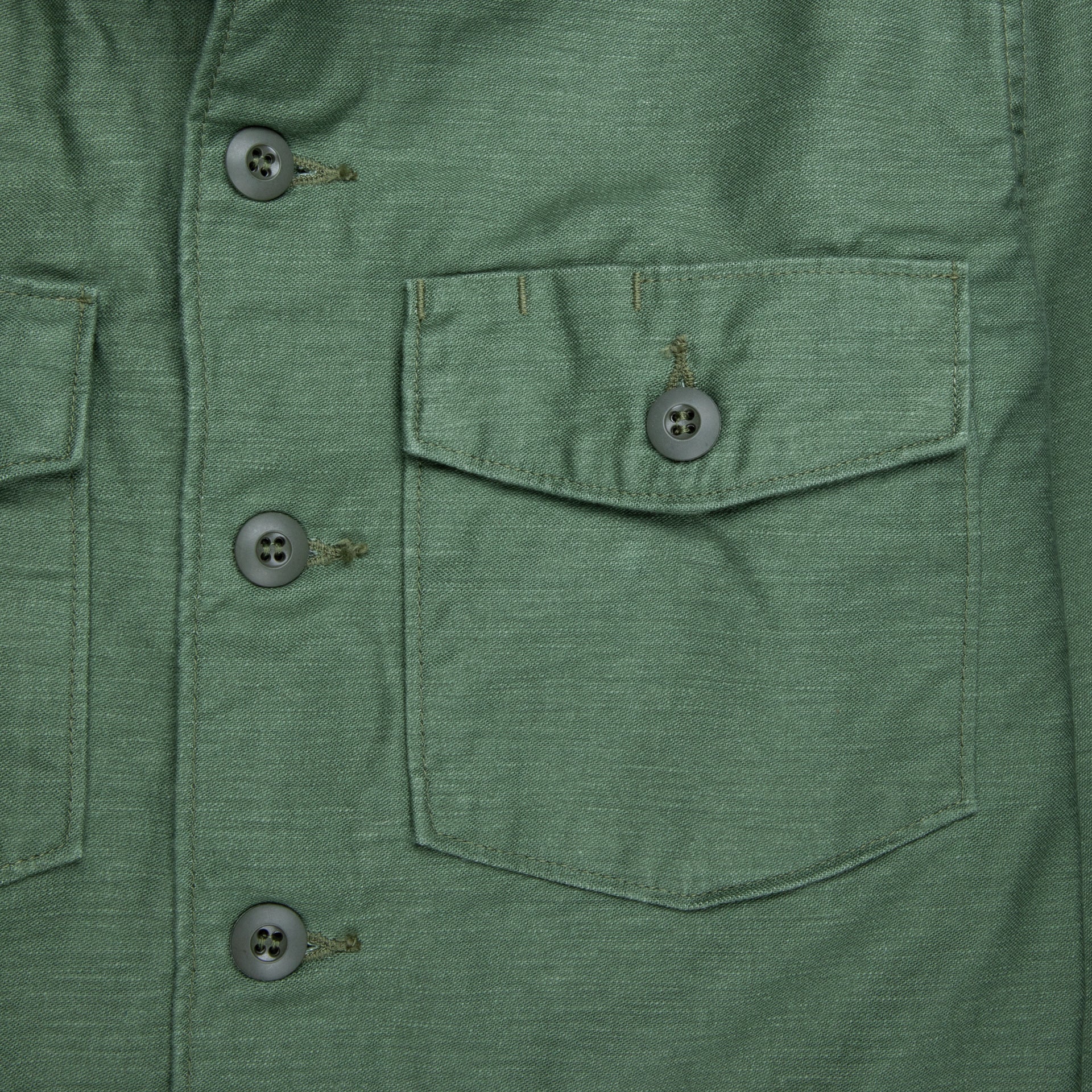 Orslow US army shirt back satin green